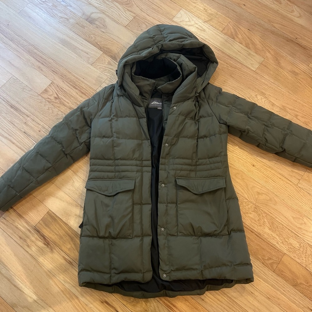 Eddie Bauer Green Quilted Jacket